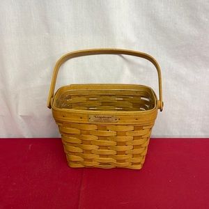 Longaberger 1995 Dresden Basket w/ Plastic Protector